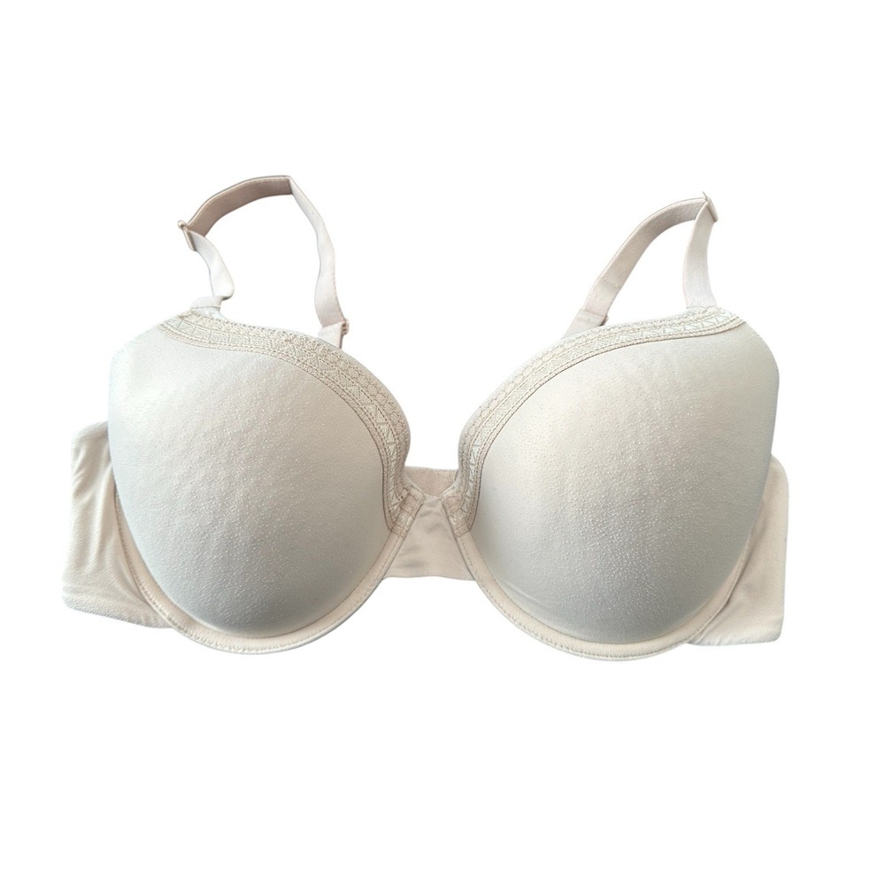 Wacoal Bra Womens Size 40D Underwire Beige Padded Full Coverage Hook Loop #AA3-1